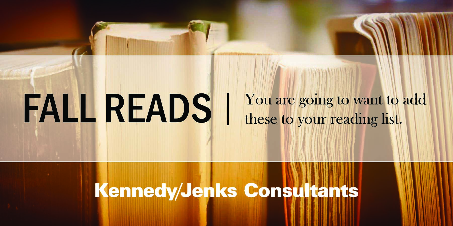 KJ’s Top Fall Reads Kennedy Jenks