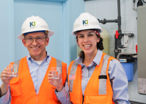 Two KJ Employees Testing Water