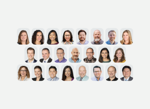 A grid of 23 headshots of KJ employees who have been promoted to VP of Principal.